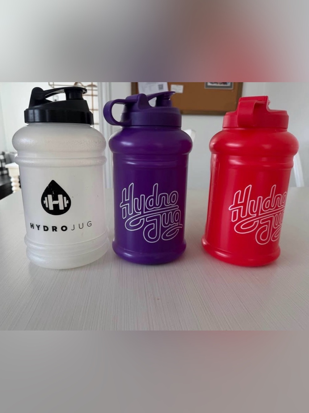 HydroJug Purple Water Bottle with Flip Spout